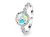 Opal & White Topaz Ring OPL-RR-267.