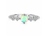 Opal & White Topaz Ring OPL-RR-278.