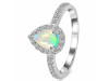 Opal & White Topaz Ring OPL-RR-40.