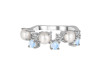 Pearl & Moonstone & White Topaz Ring PAL-RDR-4006.