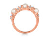 Pearl & Moonstone & White Topaz Ring PAL-RDR-4006.