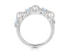 Pearl & Moonstone & White Topaz Ring PAL-RDR-4006.