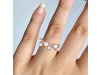 Pearl & Moonstone & White Topaz Ring PAL-RDR-4006.
