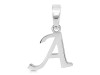 Plain Silver Alphabet A Pendant PS-RDA-105.