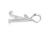 Plain Silver Alphabet A Pendant PS-RDA-105.