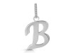Plain Silver Alphabet B Pendant PS-RDA-132.