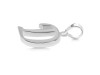 Plain Silver Alphabet D Pendant PS-RDA-108.