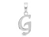 Plain Silver Alphabet G Pendant PS-RDA-111.