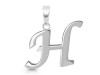 Plain Silver Alphabet H Pendant PS-RDA-112.