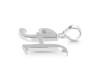 Plain Silver Alphabet H Pendant PS-RDA-112.