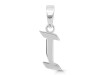Plain Silver Alphabet I Pendant PS-RDA-113.