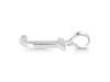 Plain Silver Alphabet J Pendant PS-RDA-114.