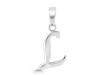 Plain Silver Alphabet L Pendant PS-RDA-116.