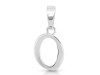 Plain Silver Alphabet O Pendant PS-RDA-119.