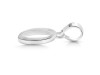 Plain Silver Alphabet O Pendant PS-RDA-119.