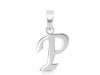 Plain Silver Alphabet P Pendant PS-RDA-120.