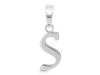 Plain Silver Alphabet S Pendant PS-RDA-123.