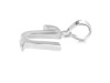 Plain Silver Alphabet U Pendant PS-RDA-125.