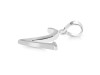 Plain Silver Alphabet V Pendant PS-RDA-126.