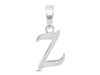 Plain Silver Alphabet Z Pendant PS-RDA-130.