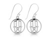 Hamsa Hand Plain Silver Jewelry Set PS-RDR-316 / RDE-537 / RDN-5 / RDB-5.