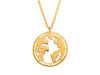 Plain Silver Globe Necklace PS-RDN-37.