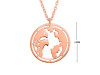Plain Silver Globe Necklace PS-RDN-37.