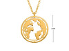Plain Silver Globe Necklace PS-RDN-37.