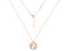 Plain Silver Globe Necklace PS-RDN-37.