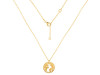 Plain Silver Globe Necklace PS-RDN-37.