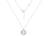 Plain Silver Globe Necklace PS-RDN-37.