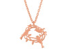 Plain Silver Bird Nest Necklace PS-RDN-40.