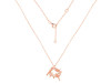 Plain Silver Bird Nest Necklace PS-RDN-40.
