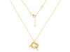 Plain Silver Bird Nest Necklace PS-RDN-40.