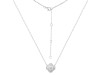 Plain Silver Jewelry Set PS-RDR-3278 / RDE-1662 / RDN-522 / RDB-242