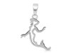 Plain Silver Mermaid Pendant PS-RDP-369.