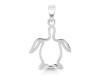 Plain Silver Turtle Pendant PS-RDP-370.