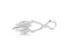 Plain Silver Jelly Fish Pendant PS-RDP-373.