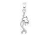 Plain Silver Mermaid Pendant PS-RDP-376.