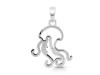 Plain Silver Octopus Pendant PS-RDP-378.
