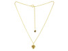 Plain Silver Maple Leaf Necklace PS-RDP-442.