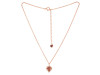 Plain Silver Maple Leaf Necklace PS-RDP-442.
