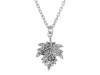 Plain Silver Maple Leaf Necklace PS-RDP-442.