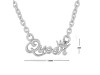 Plain Silver Queen Necklace PS-RDP-445.