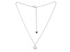 Plain Silver Lotus Necklace PS-RDP-446.