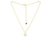 Plain Silver Lotus Necklace PS-RDP-446.