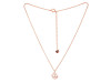 Plain Silver Lotus Necklace PS-RDP-446.