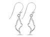 Plain Silver Shell Earring  PS-RDE-967.