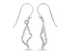 Plain Silver Shell Earring  PS-RDE-967.