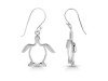 Plain Silver Turtle Earring  PS-RDE-960.